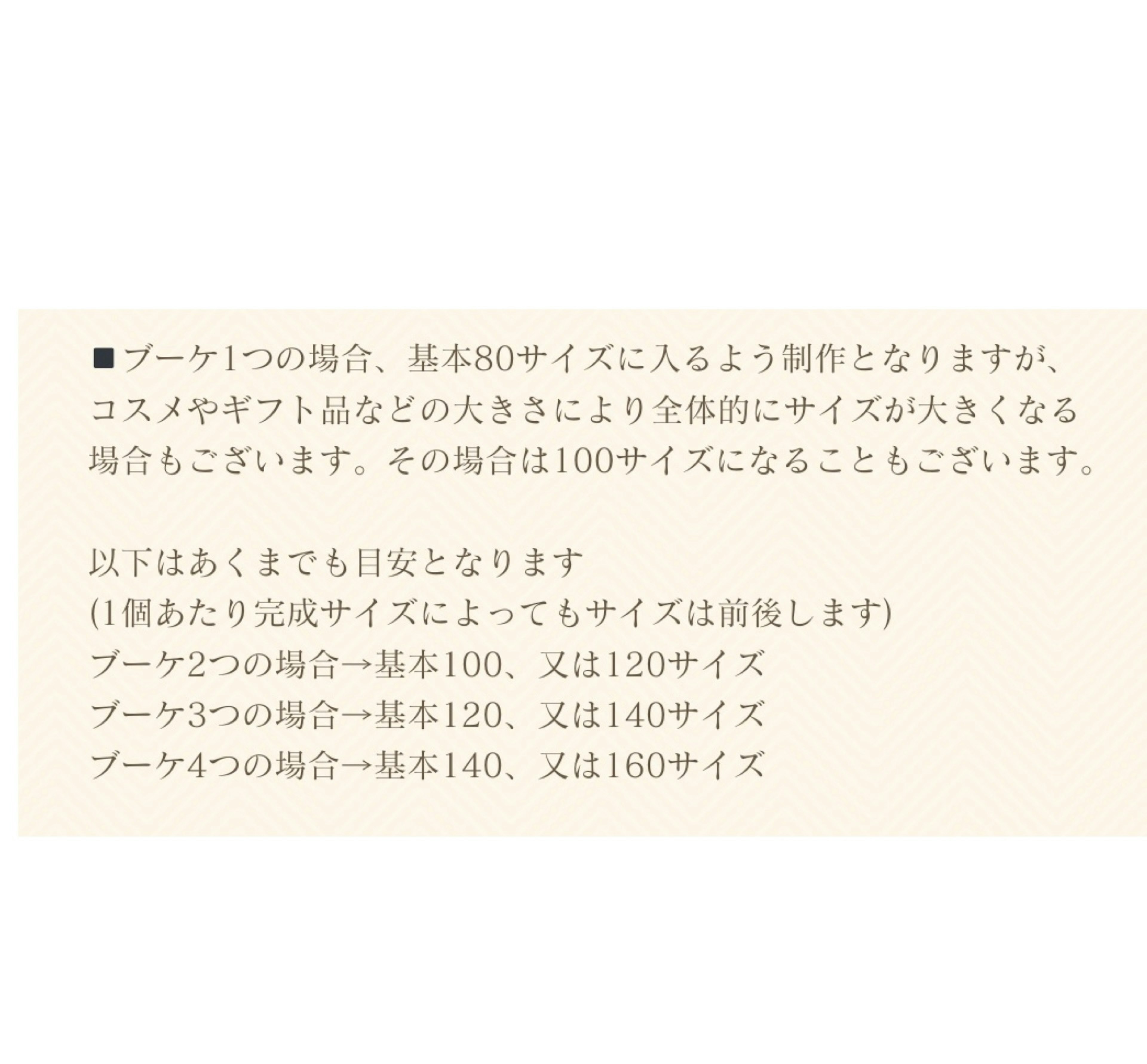 配送サイズの補足事項