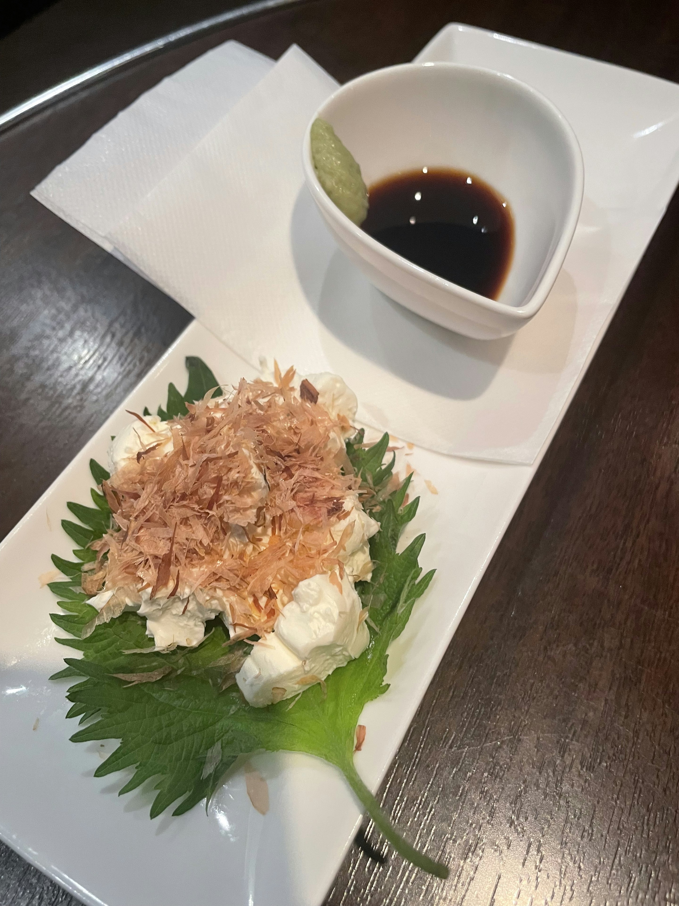 クリームチーズ冷奴