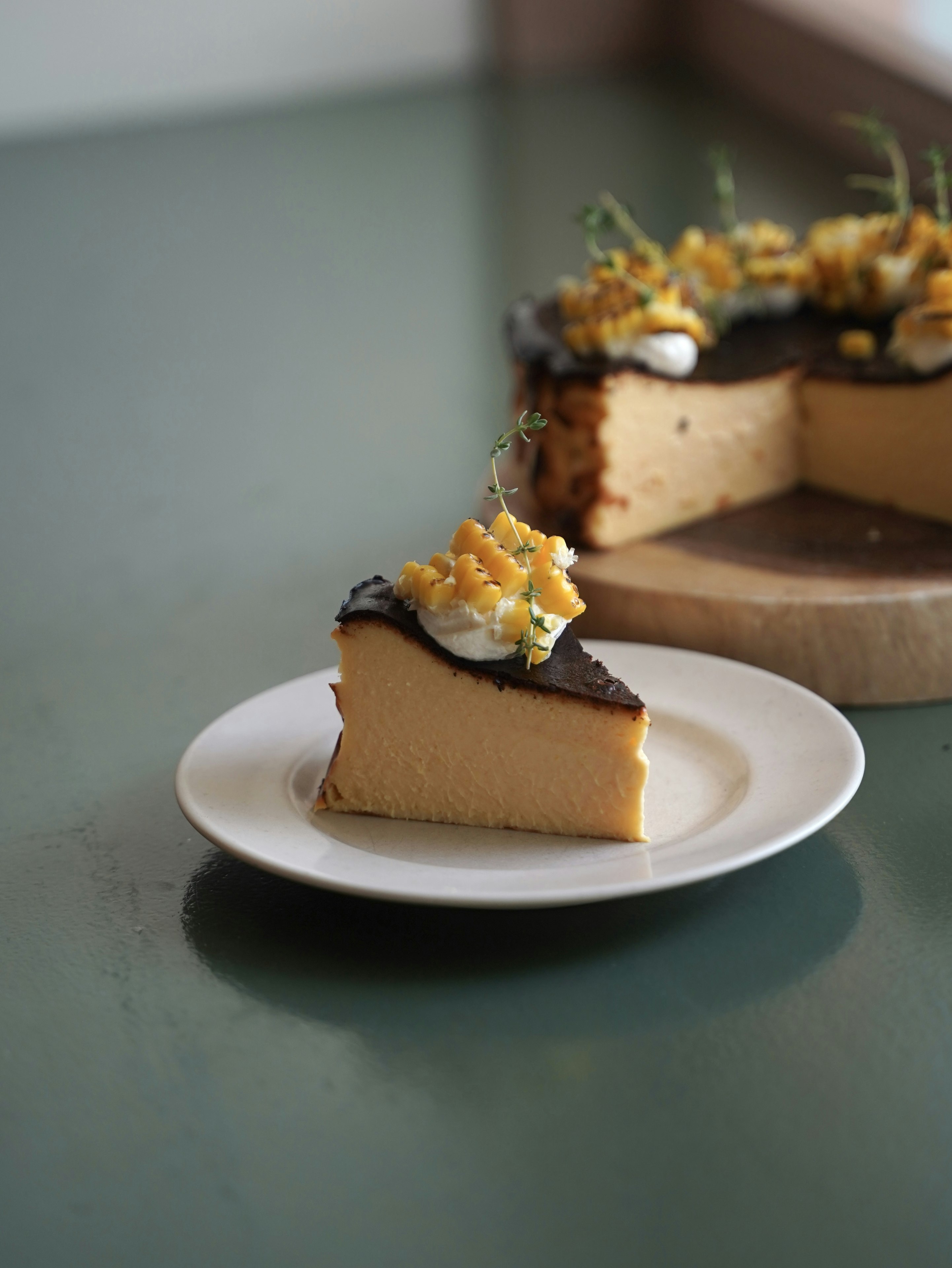 とうもろこしのバスクチーズケーキ