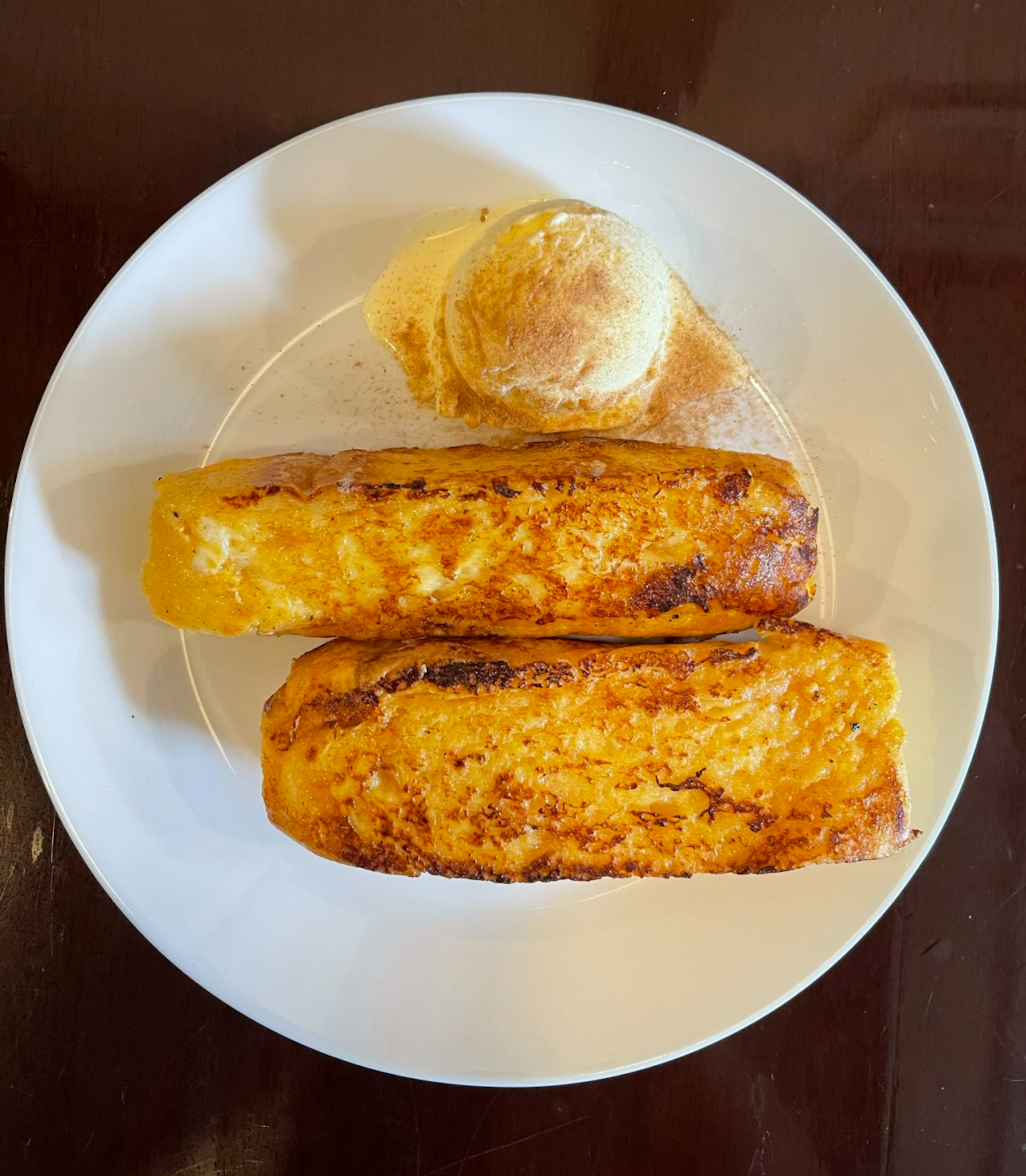 フレンチトースト（バニラアイス付き）
