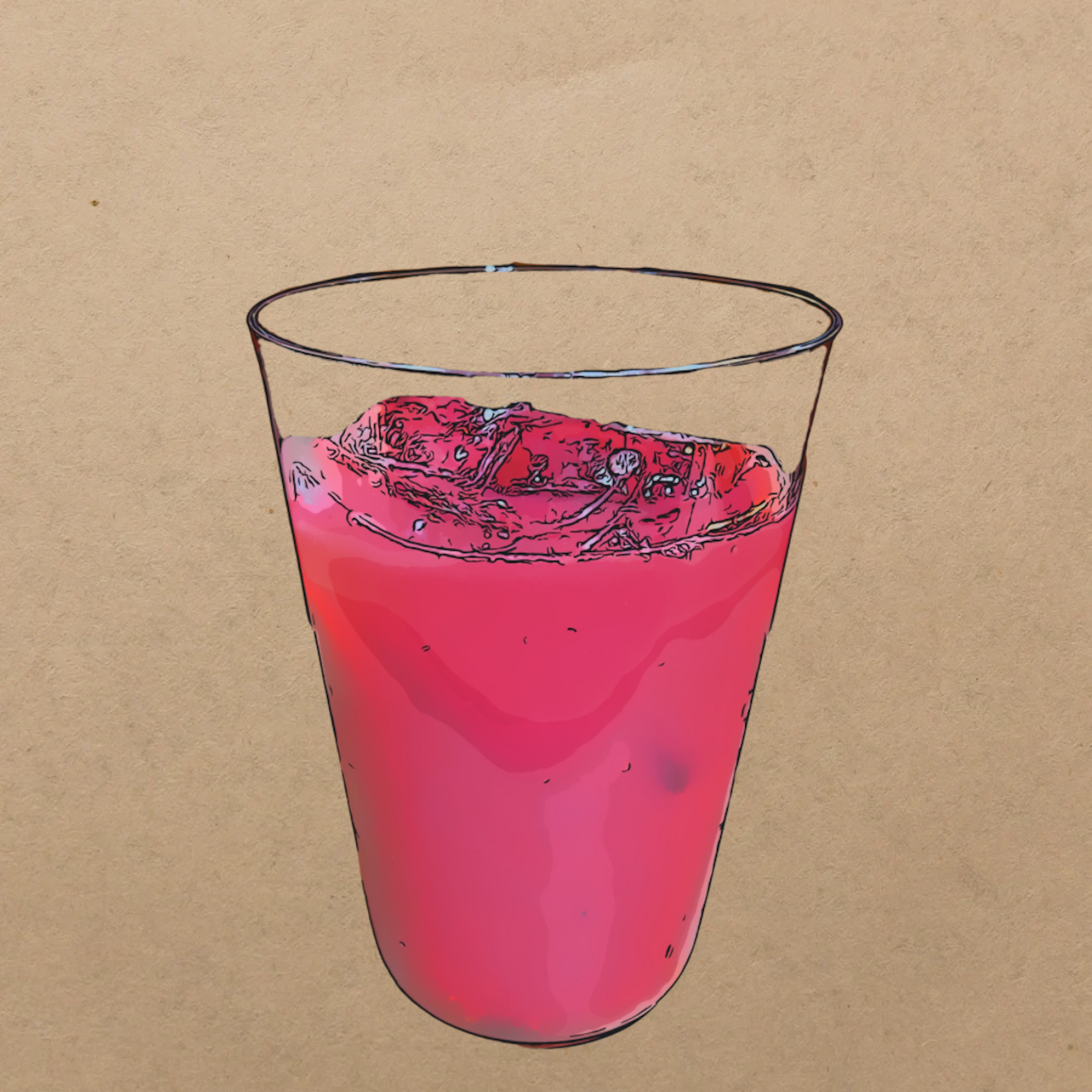 ホールカシスと生搾りオレンジのカクテル