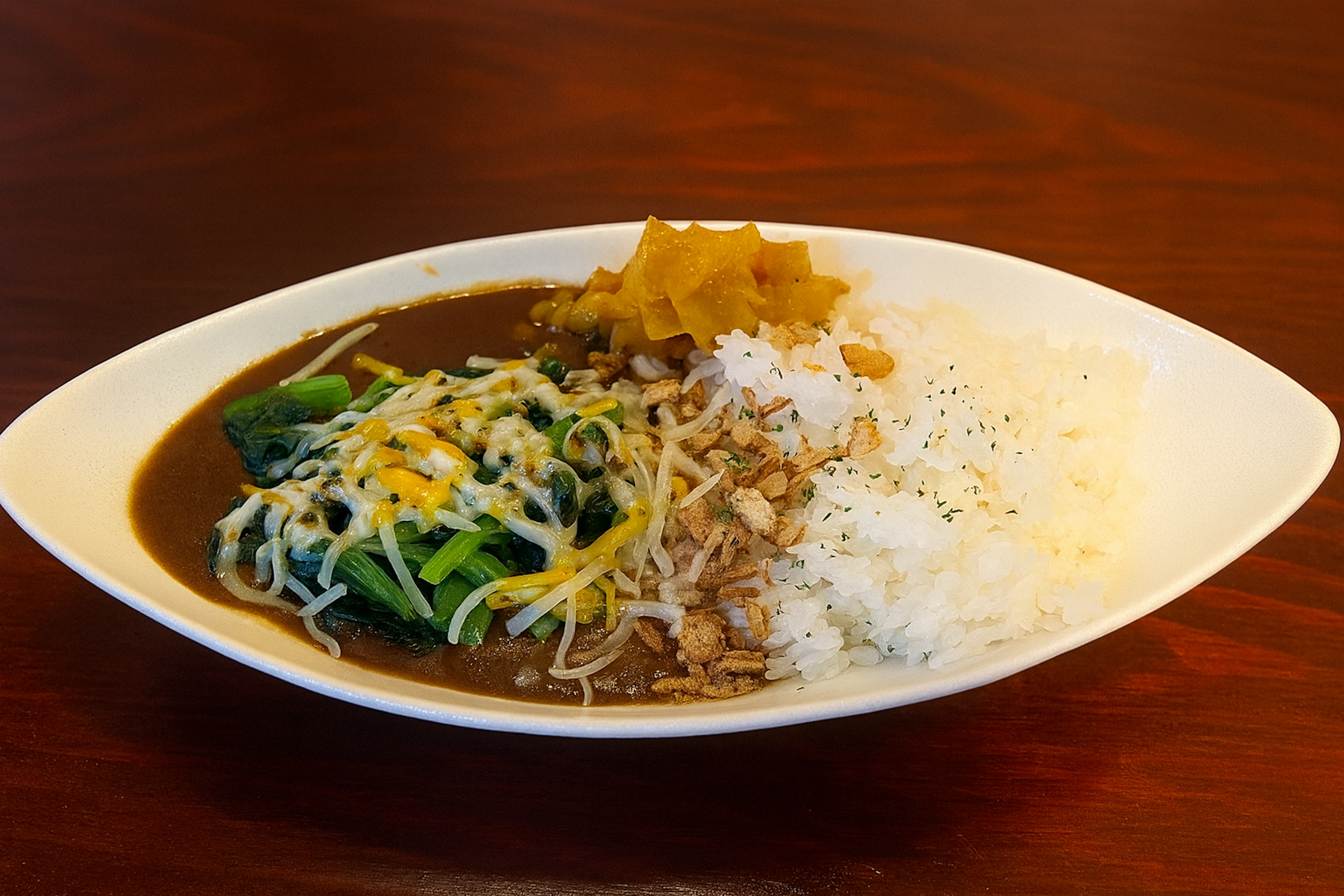 ラムほうれん草チーズカレー