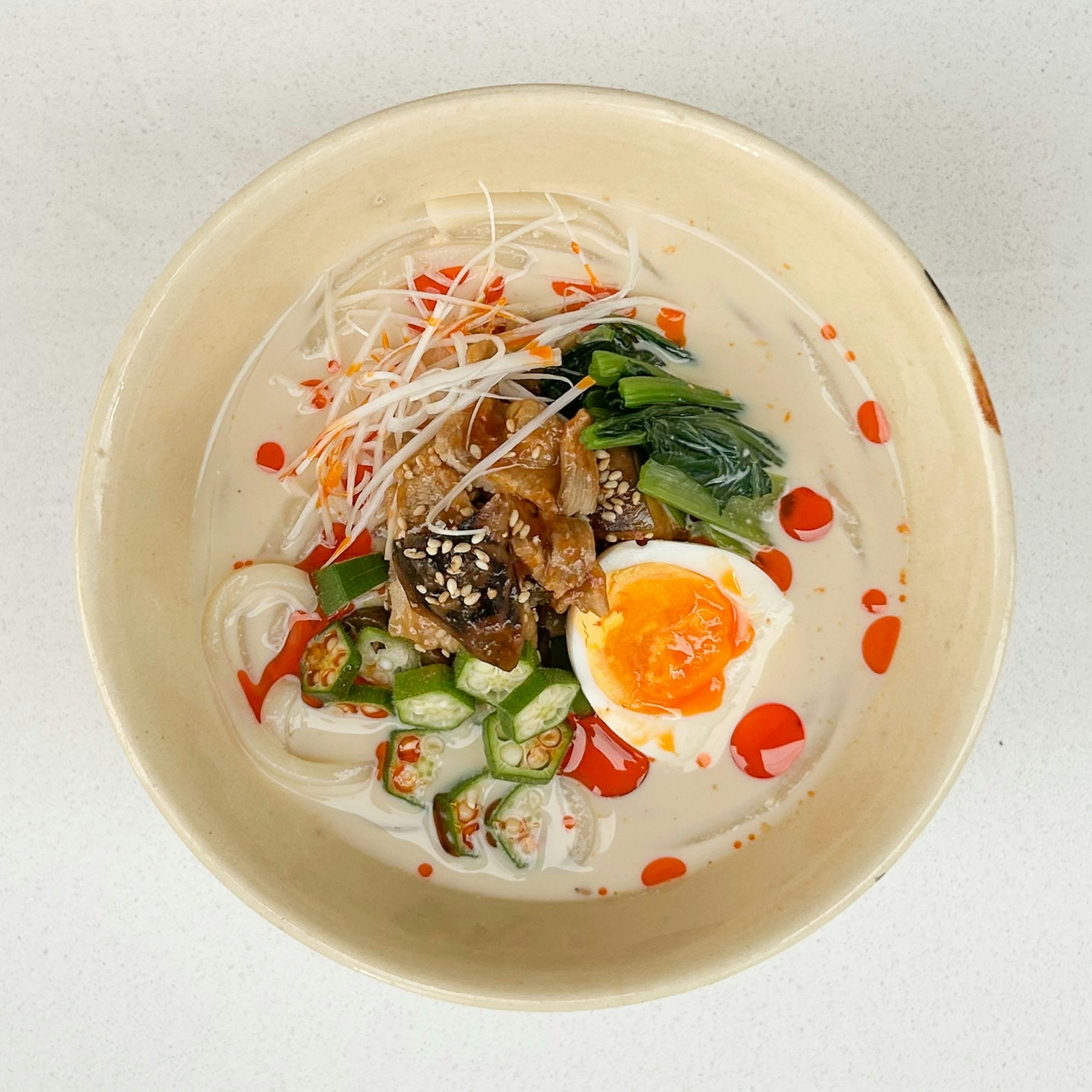 冷やし豆乳坦々うどん