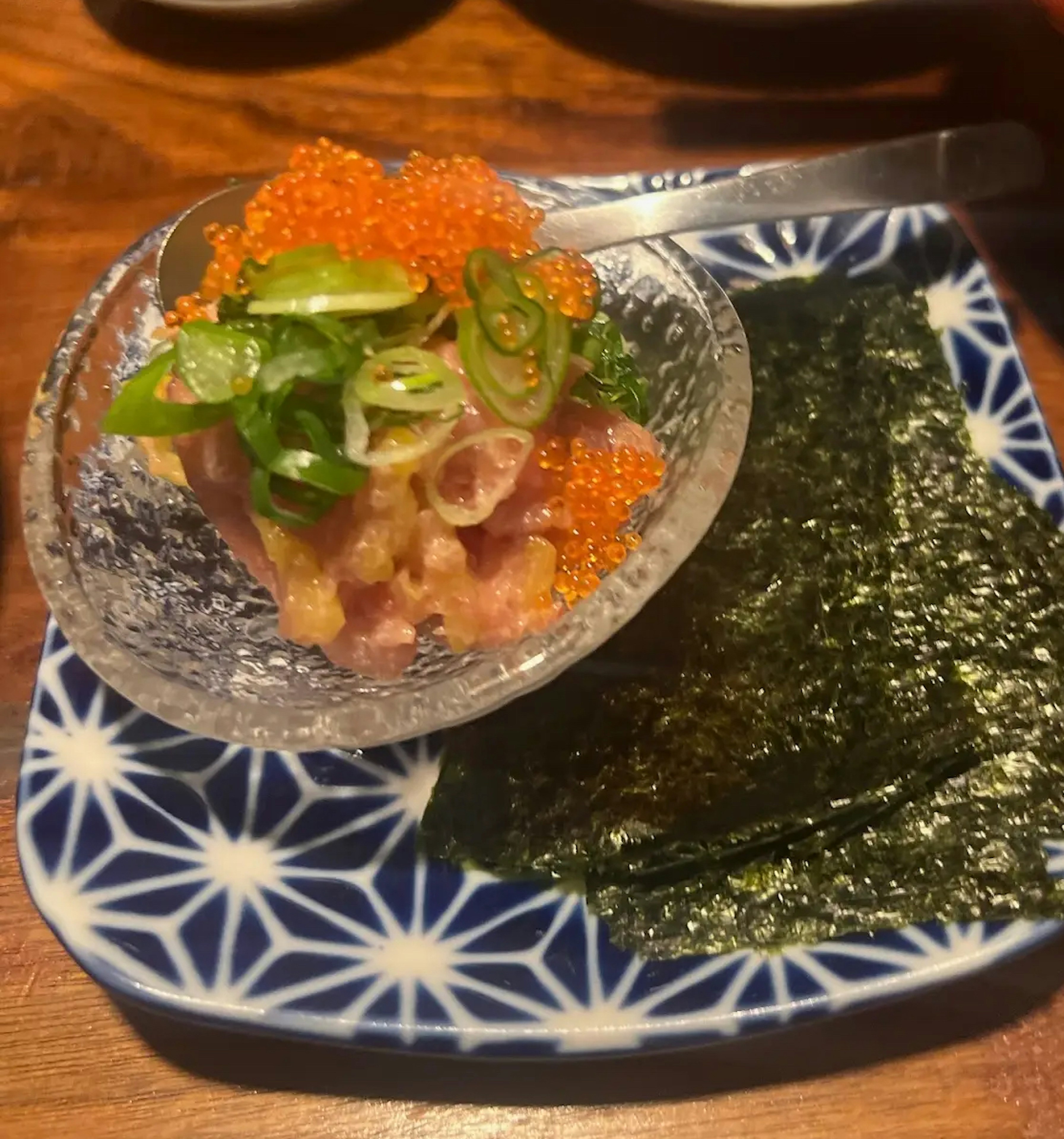 Tuna toro & takuan pickles