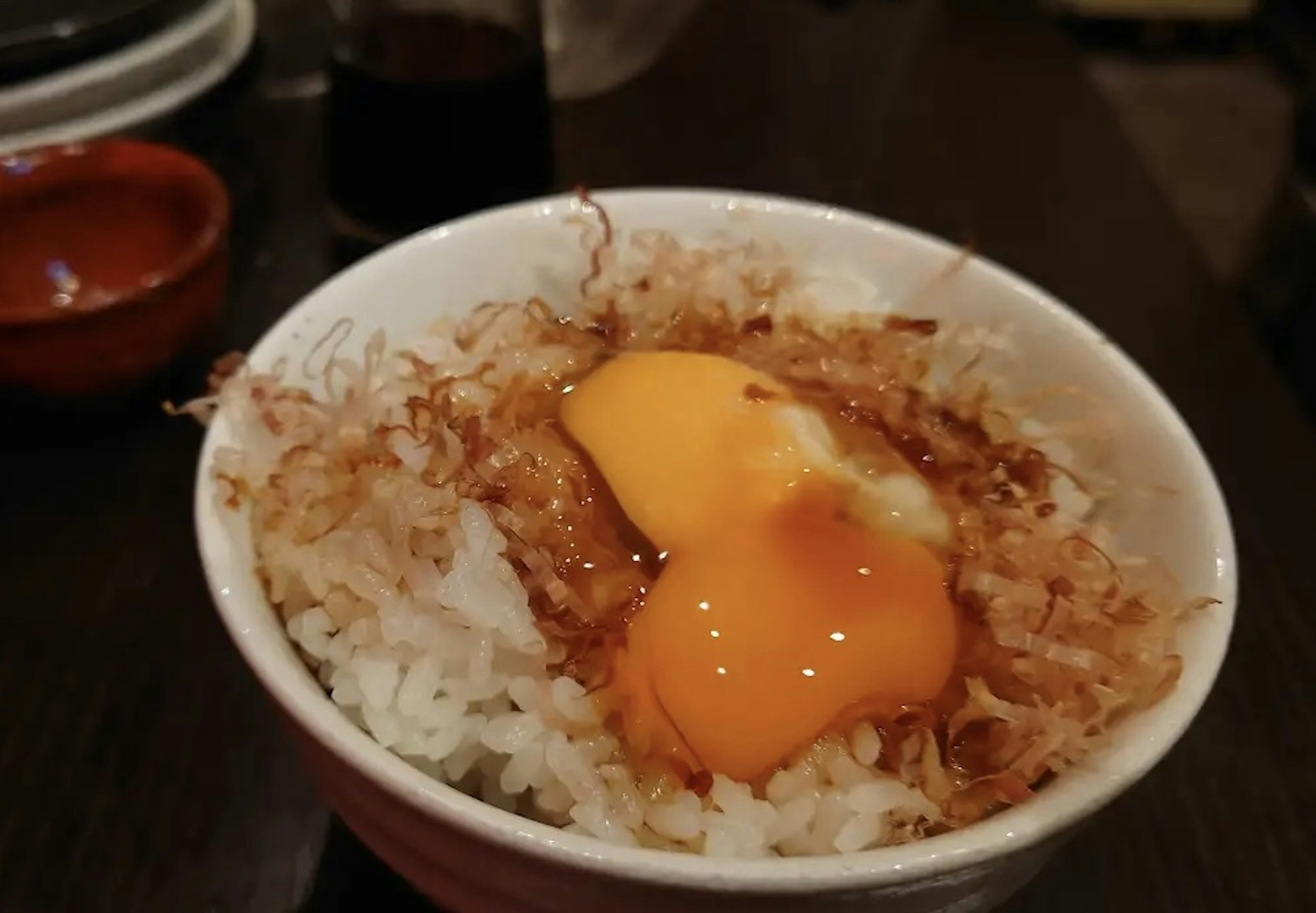 Steamed rice with raw egg & soysauce TKG
