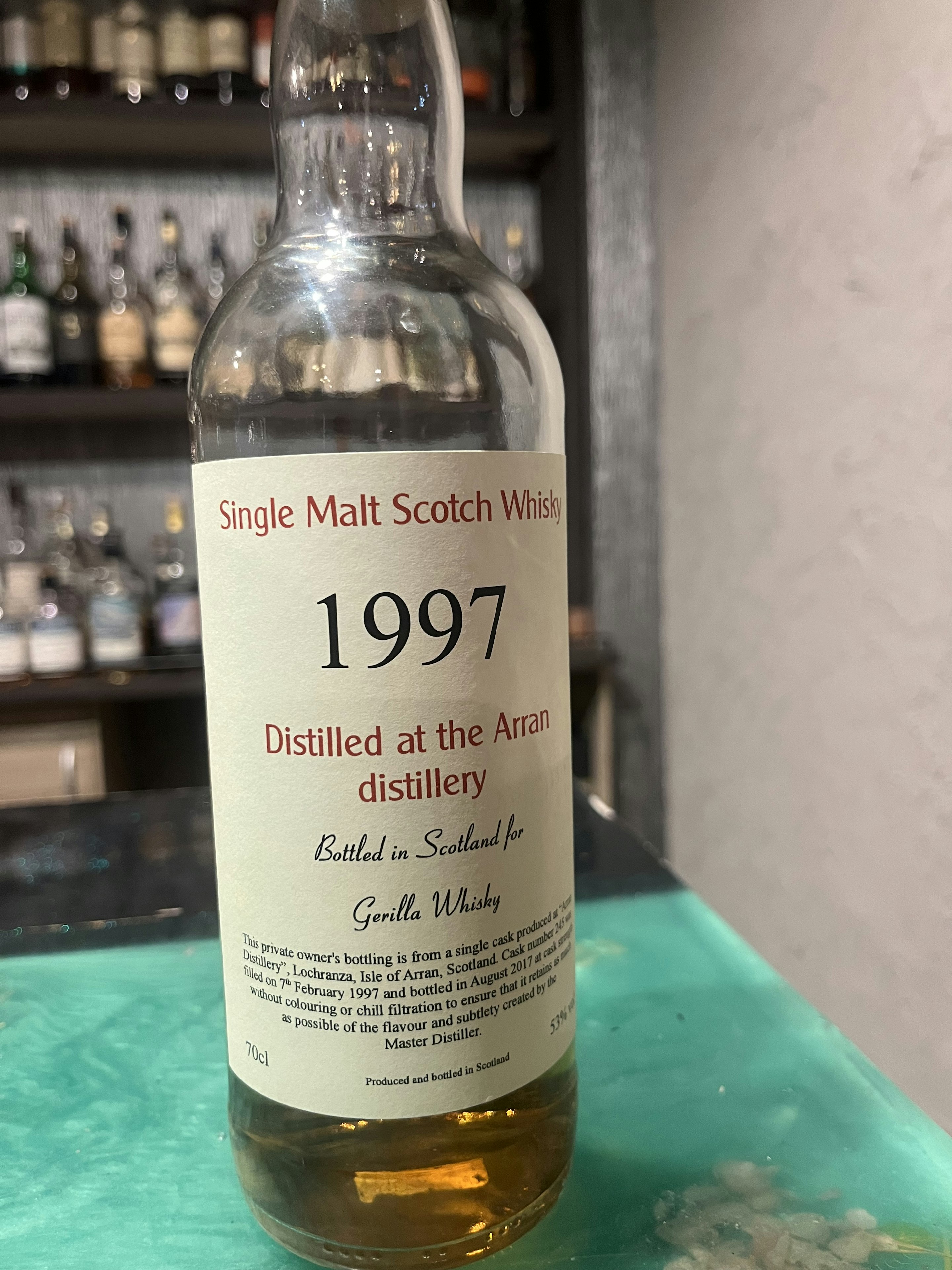 アラン 1997 プライべートカスク #245 for Gerilla Whisky