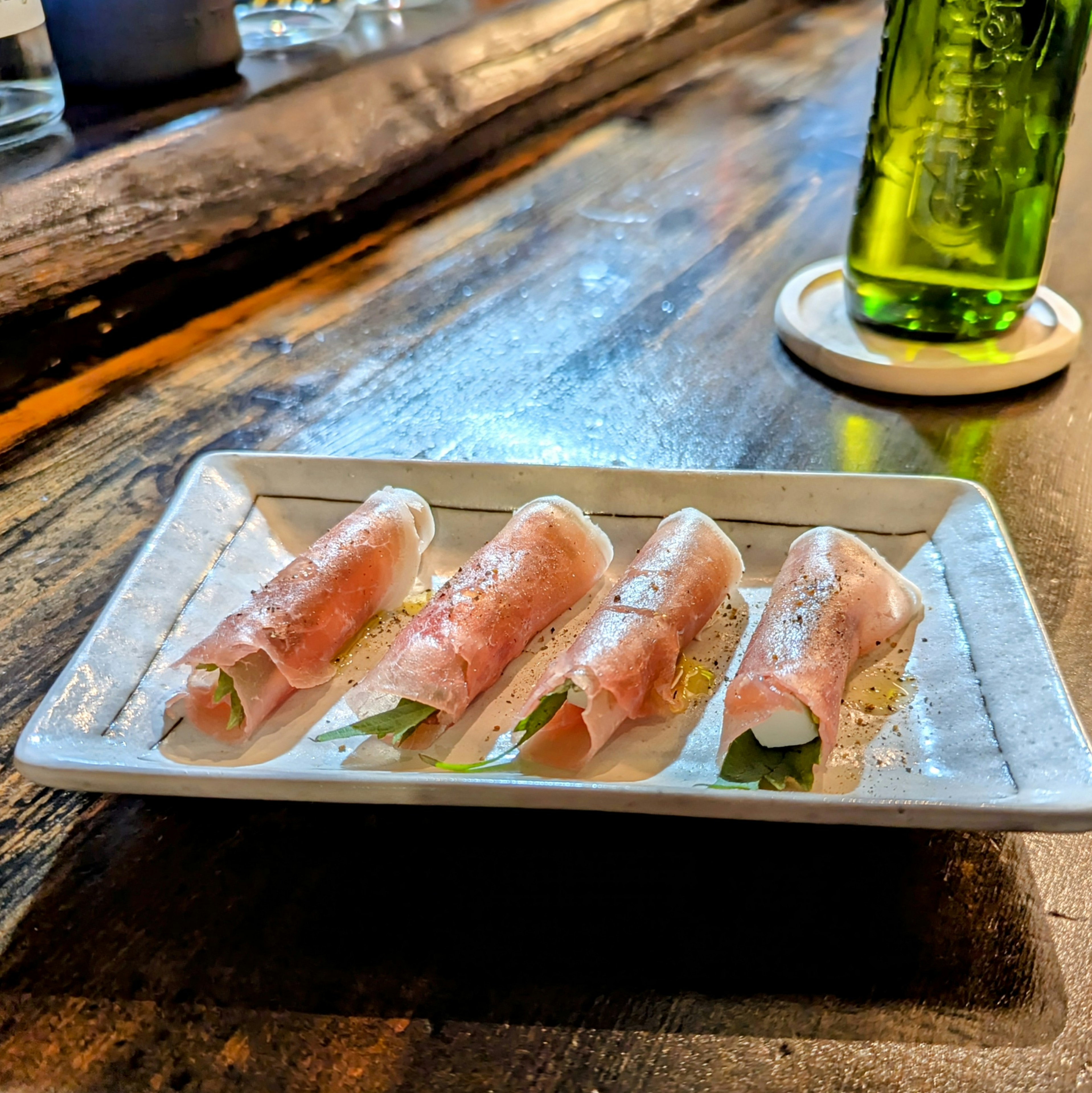 生ハムの大葉チーズ巻き