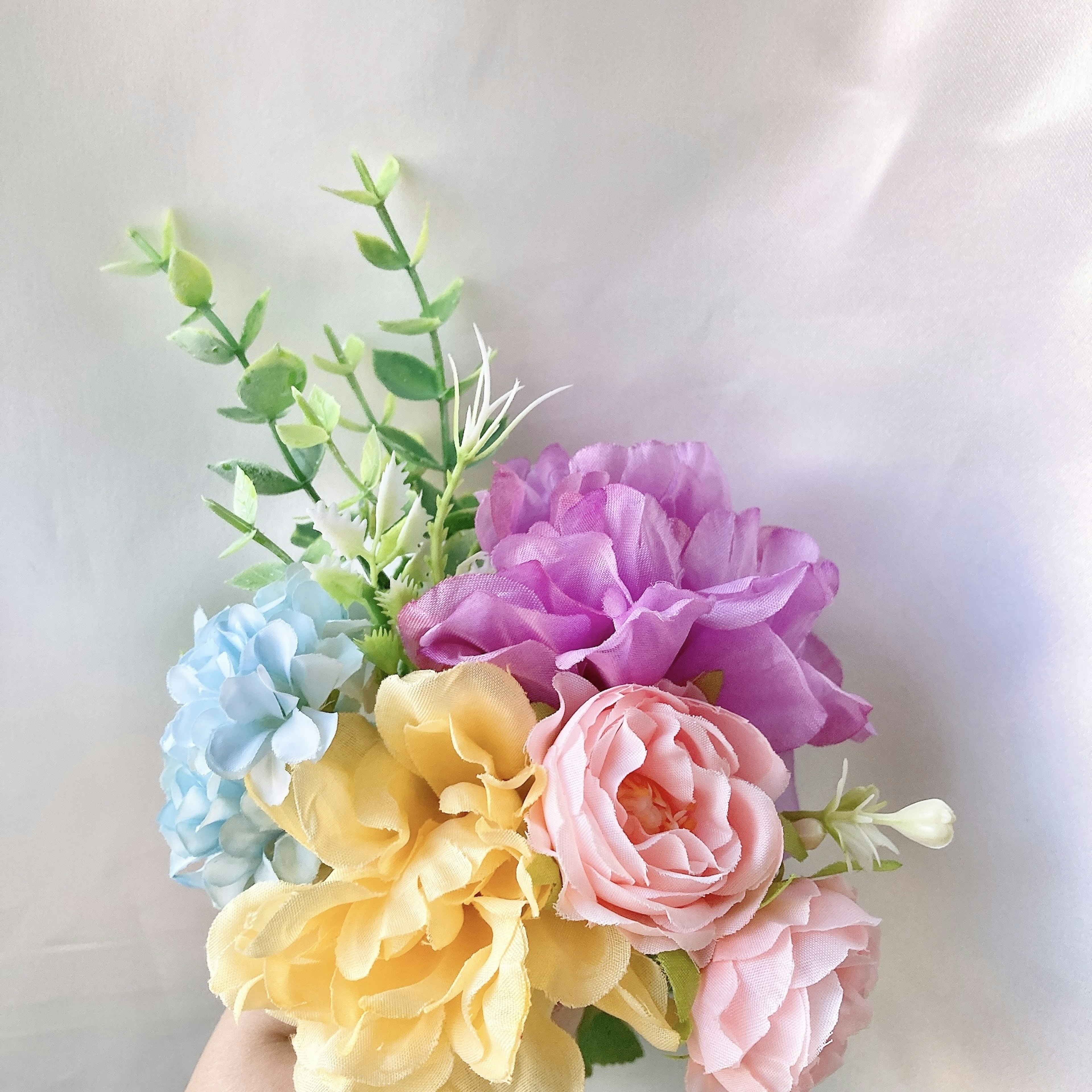お花２０ MIX 水色、ラベンダー、ピンク、イエロー系