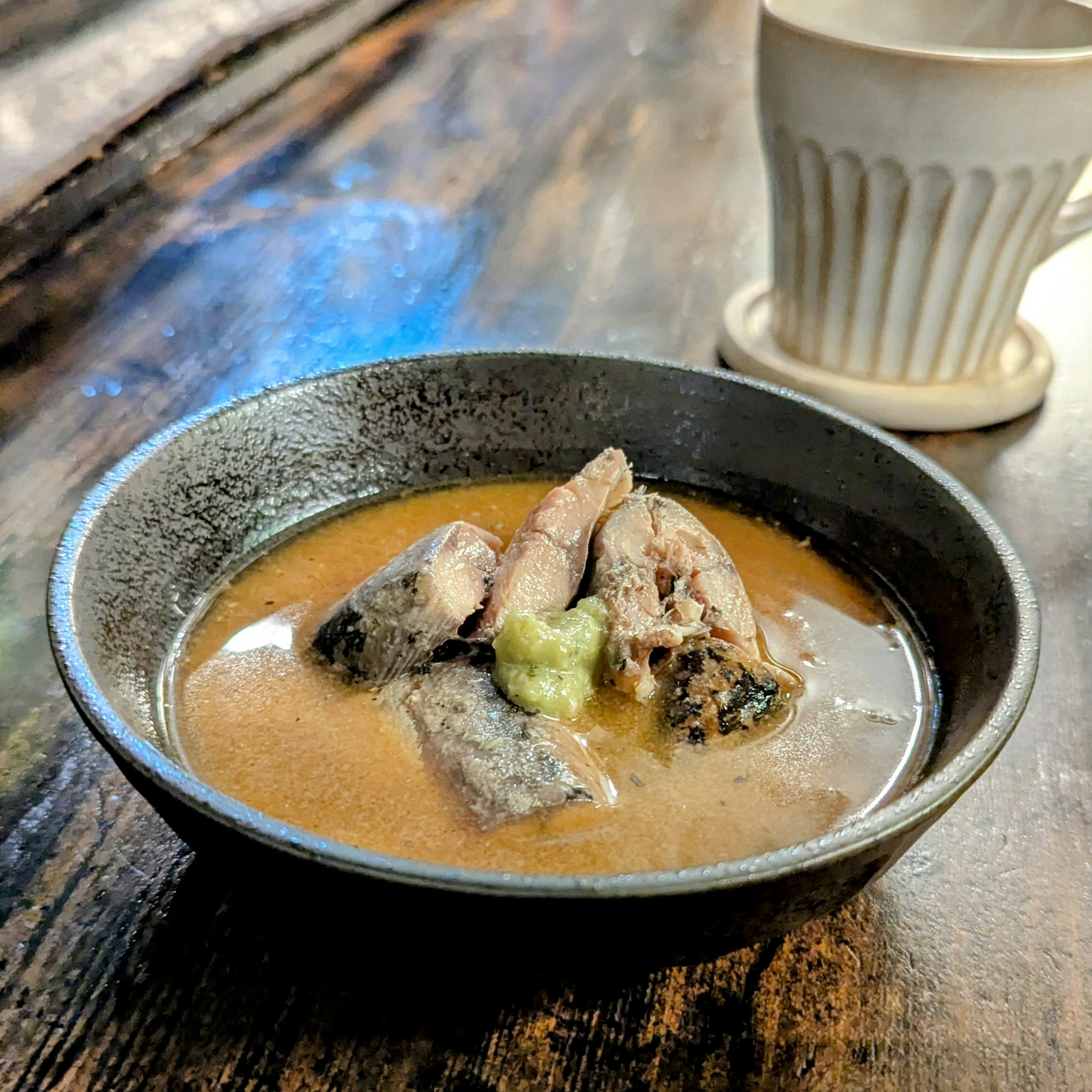 鯖のわさび酢醤油