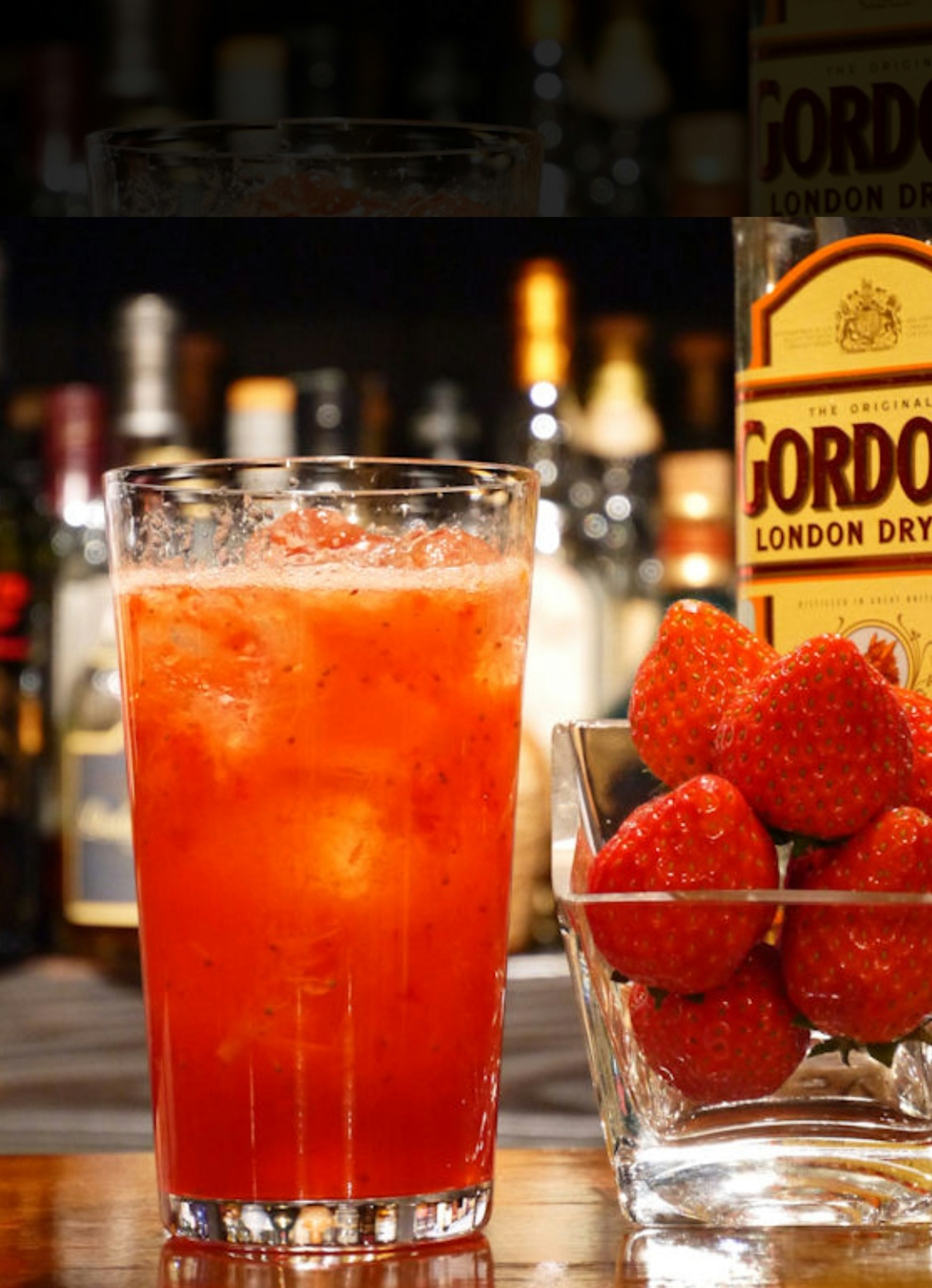 Strawberry,shochu with soda